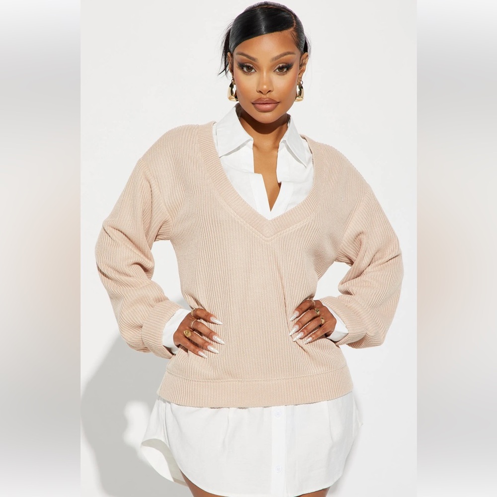 Fashion Nova Gianna Sweater Mini Dress